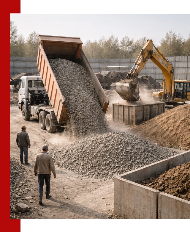 Доставка нерудных материалов с погрузкой и разгрузкой в Шарыпове