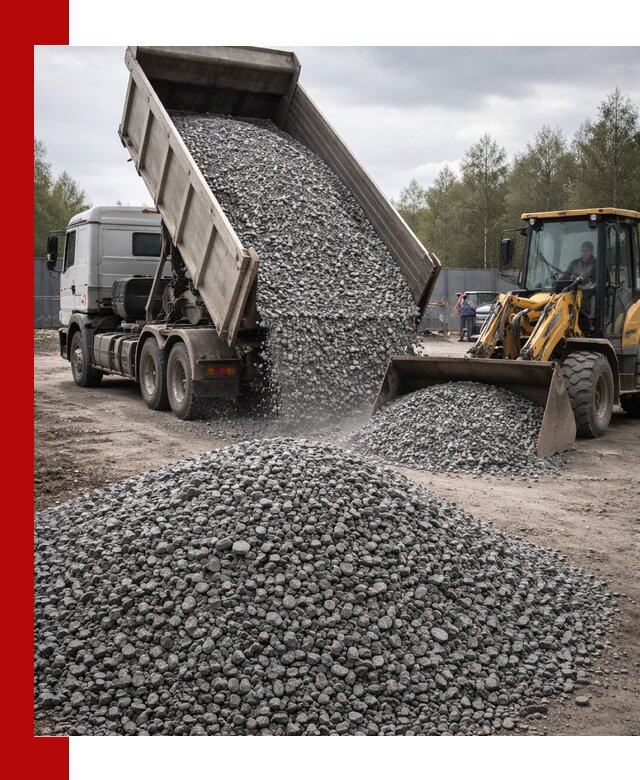 Доставка и продажа щебня гранитного в Шарыпове