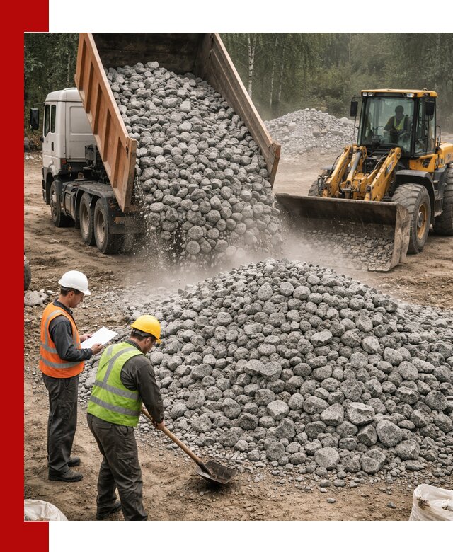 Гранитный щебень фракция 70-150 доставка в Шарыпове