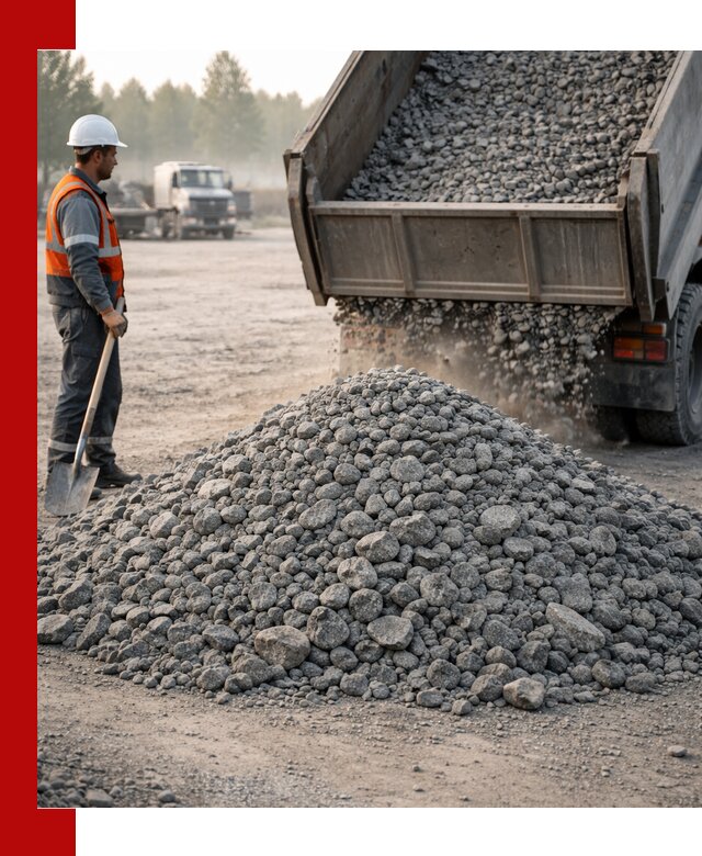 Гранитный щебень фракции 100–201 для строительства в Шарыпове