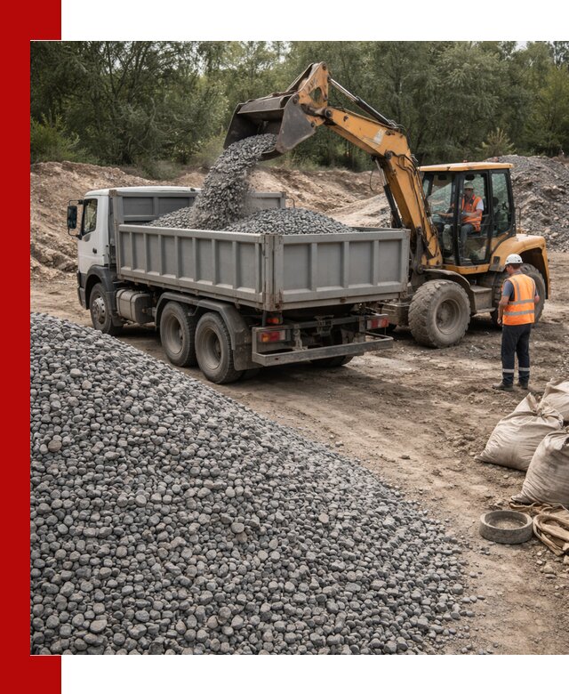 Доставка гравийного щебня в Шарыпове оптом и в розницу