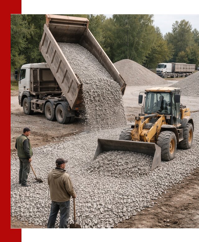 Купить гравийный щебень фракция 20-40 в Шарыпове с доставкой