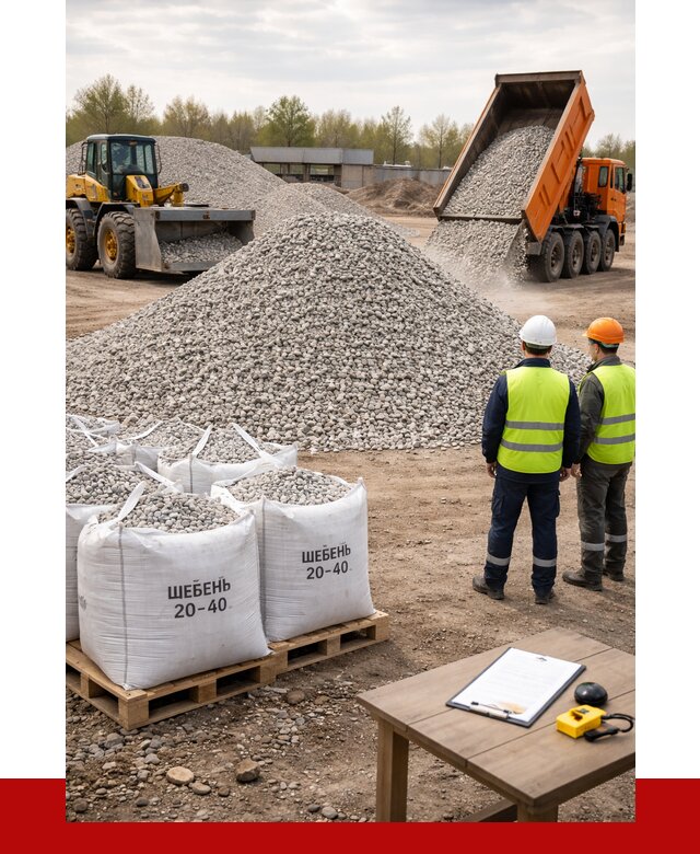 Известняковый щебень 20-40 в Шарыпове от 2122 р. ПРОНЕРУДШрп