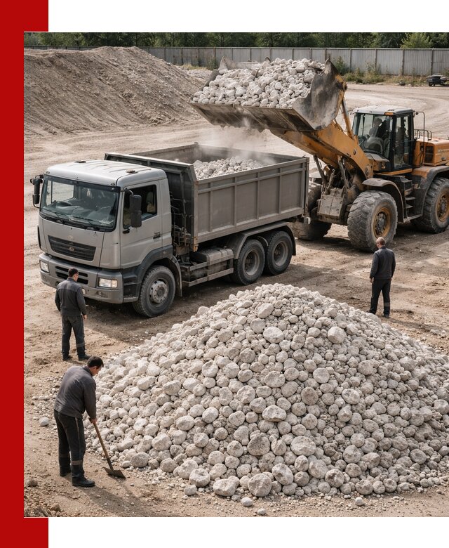 Известняковый щебень фракция 70–150 с доставкой в Шарыпове