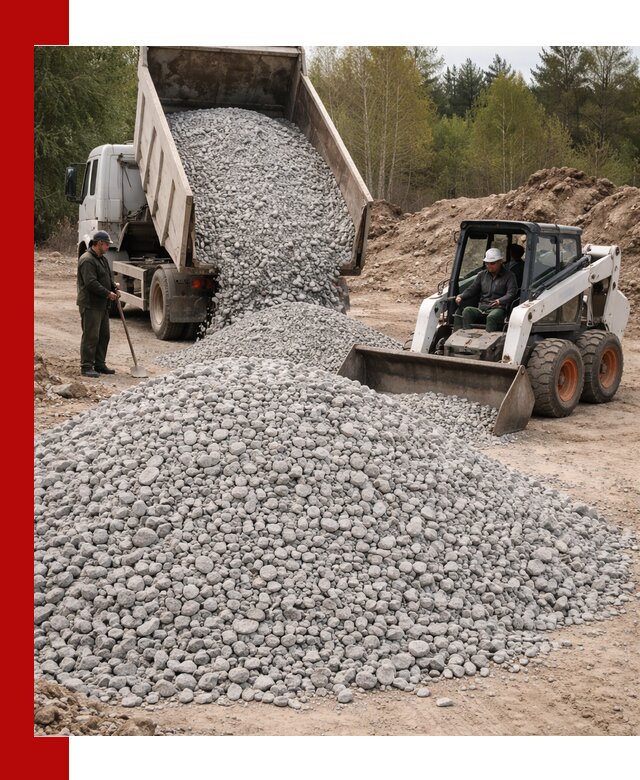 Доставка доломитового щебня в Шарыпове напрямую от карьера