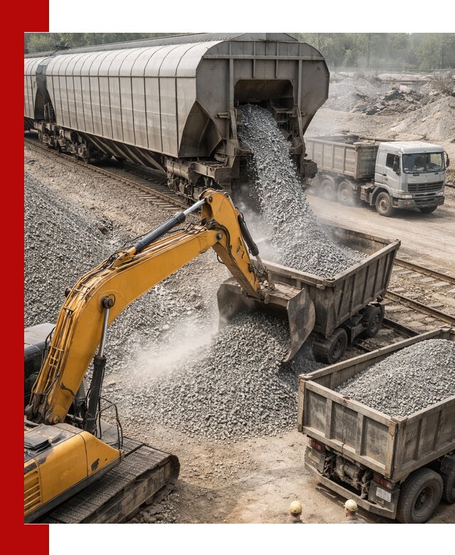 Доставка железнодорожного щебня в Шарыпове крупными партиями быстрого отгруза