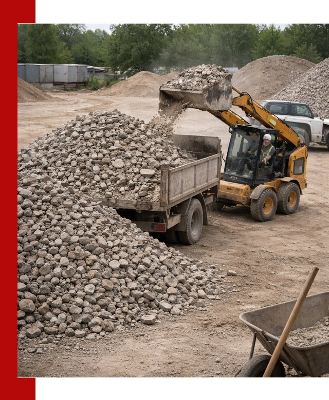 Доставка вторичного щебня в Шарыпове для строительных работ