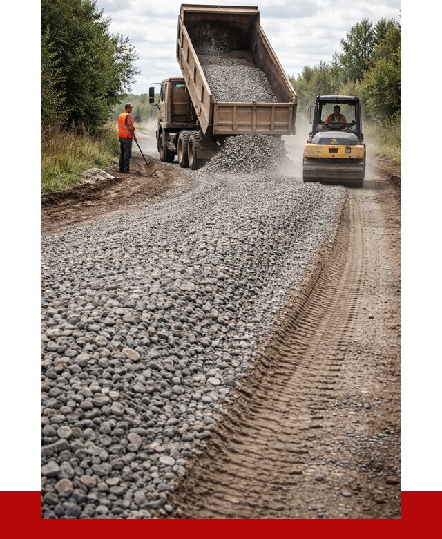 Щебень для отсыпки дороги в Шарыпове от 2728 р. ПРОНЕРУДШрп