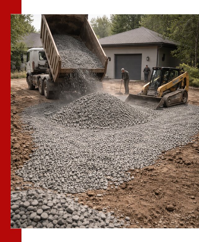 Щебень для парковки в Шарыпове: доставка и укладка качественного материала
