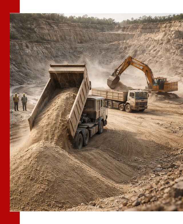 Карьерный песок навалом с доставкой в Шарыпове