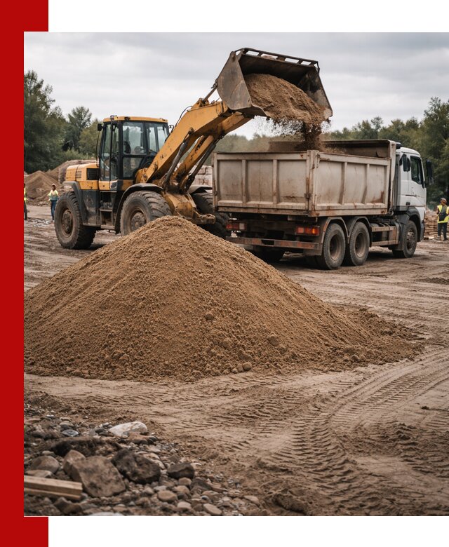 Доставка речного песка навалом в Шарыпове быстро и выгодно