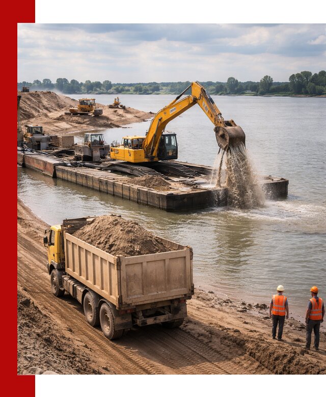 Намывной песок с доставкой в Шарыпове оптом и в розницу