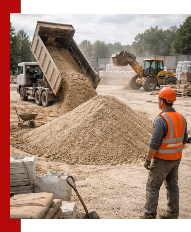 Доставка строительного песка с самосвалом в Шарыпове