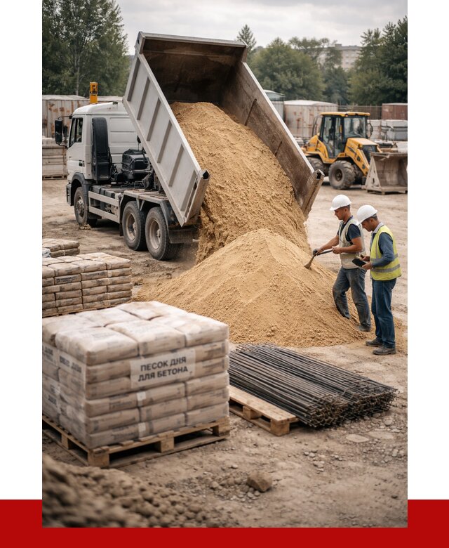 Песок для бетона в Шарыпове от 2526 р. с доставкой, ПРОНЕРУДШрп