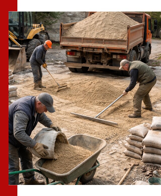 Поставка песка для стяжки в Шарыпове с быстрой доставкой