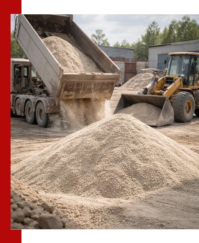 Кварцевый песок с доставкой в Шарыпове для строительных работ