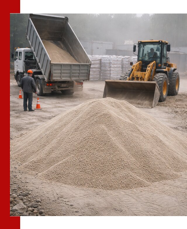 Кварцевый песок фракция 0–8 для стройработ в Шарыпове