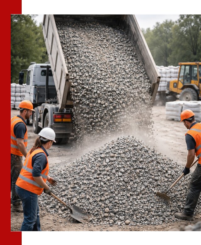 Доставка гравия и камня в Шарыпове оптом и в розницу
