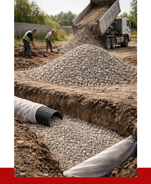 Гравий для дренажа в Шарыпове от 2223 р., доставка ПРОНЕРУДШрп