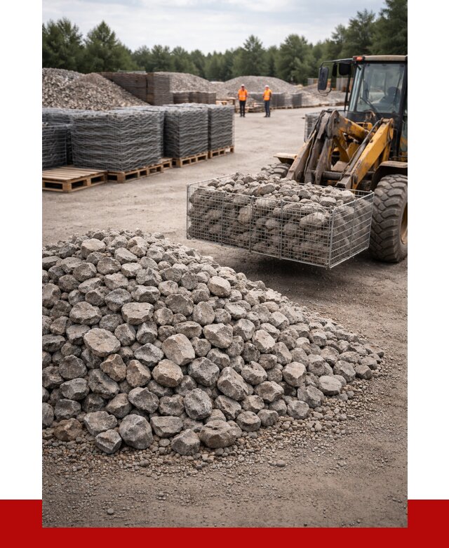 Камень для габионов фракция 70-150 в Шарыпове от 4244 р. | ПРОНЕРУДШрп