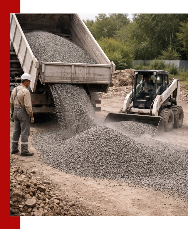 Доставка гравийного отсева 0-5 в Шарыпове оптом и в розницу
