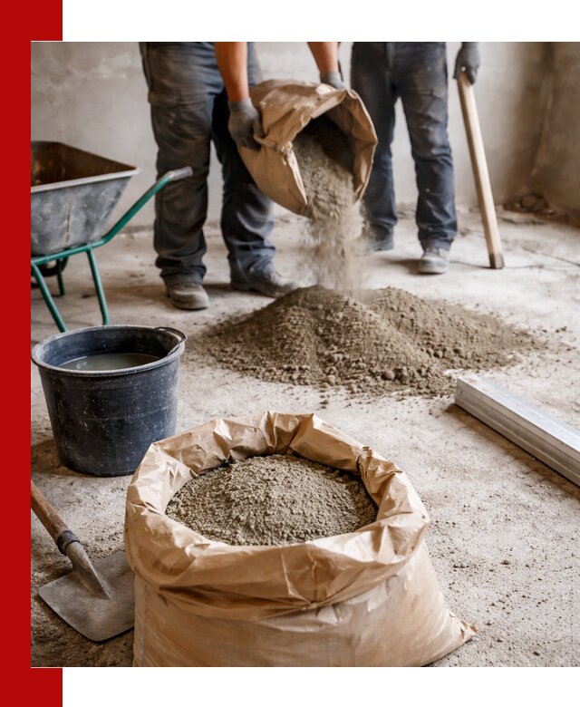 Доставка сухой смеси для стяжки в Шарыпове