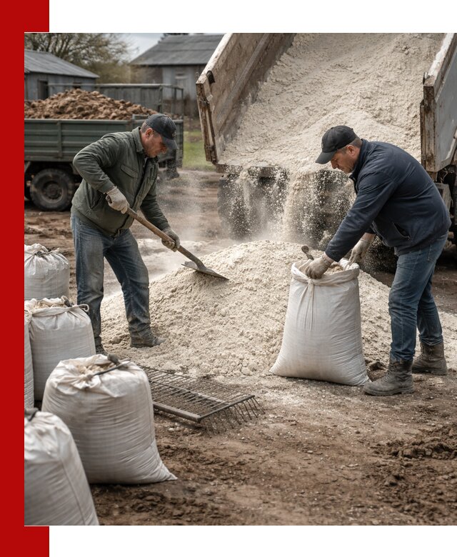 Доставка извести пушонки в Шарыпове оптом и мелким оптом