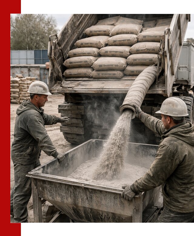 Доставка цемента М400 в Шарыпове оптом и в розницу