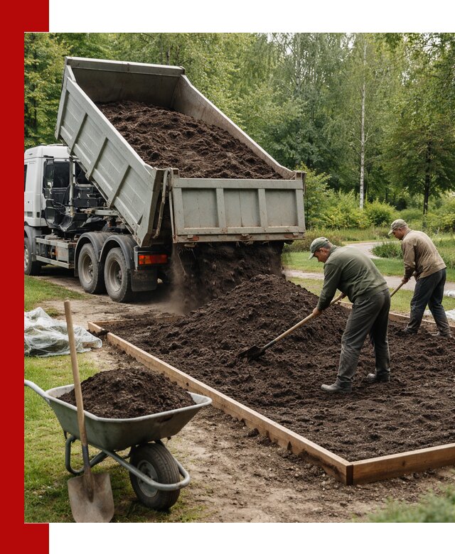 Доставка грунта для озеленения и благоустройства в Шарыпове