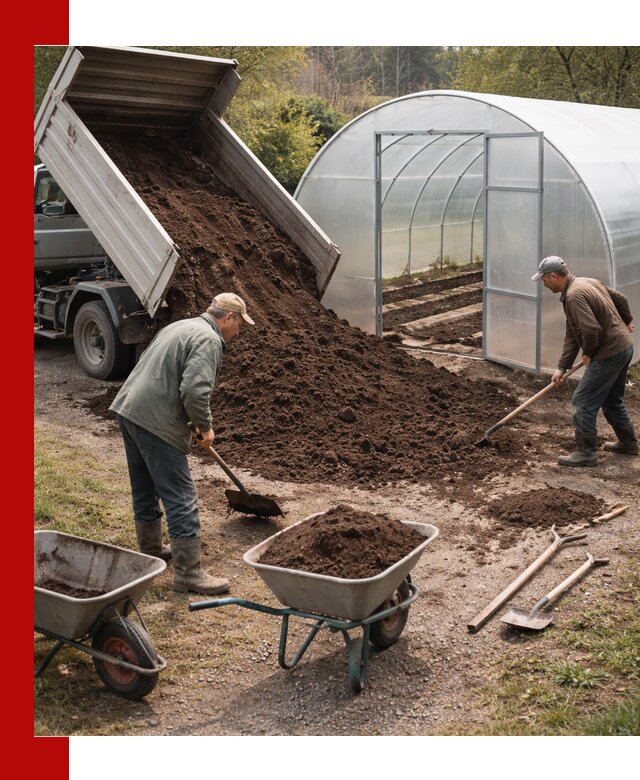 Грунт для теплицы с доставкой в Шарыпове — плодородный субстрат под растения