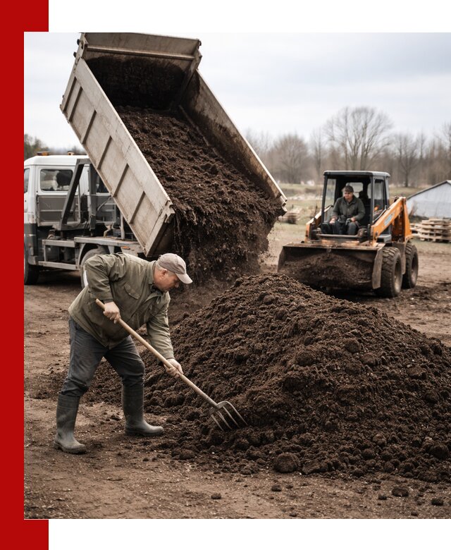 Доставка и продажа перегноя в Шарыпове быстро и дешево
