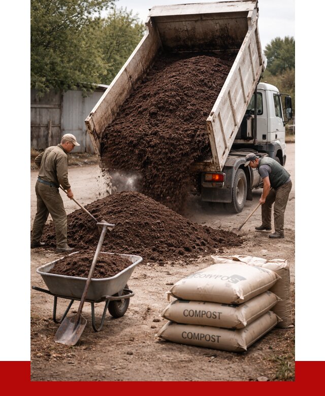 Купить компост в Шарыпове от 4244 р. за куб с доставкой | ПРОНЕРУДШрп