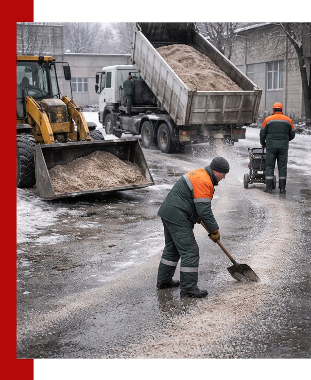 Реагент против гололеда с доставкой и нанесением в Шарыпове