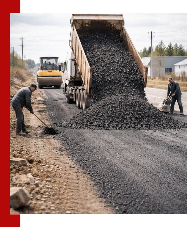 Асфальтовая крошка для дорог в Шарыпове — поставка и доставка