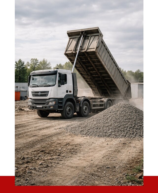 Доставка самосвалом 40 кубов в Шарыпове от 9095 р. | ПРОНЕРУДШрп