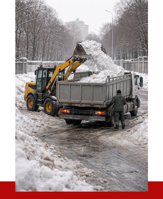 Вывоз снега с погрузкой в Шарыпове от 3537 р. ПРОНЕРУДШрп