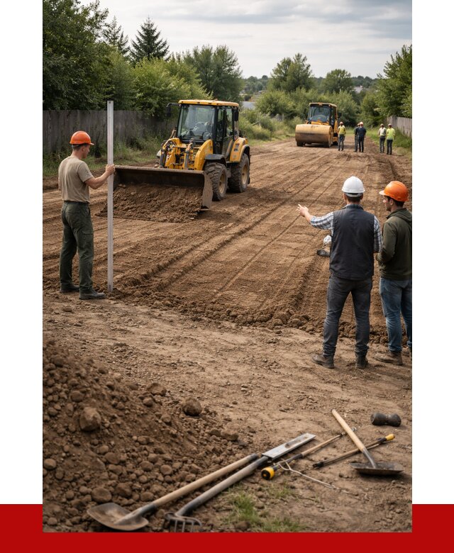 Планировка участка грунтом в Шарыпове от 4547 р ПРОНЕРУДШрп